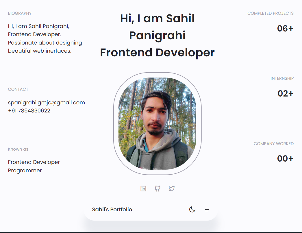 Portfolio Website image